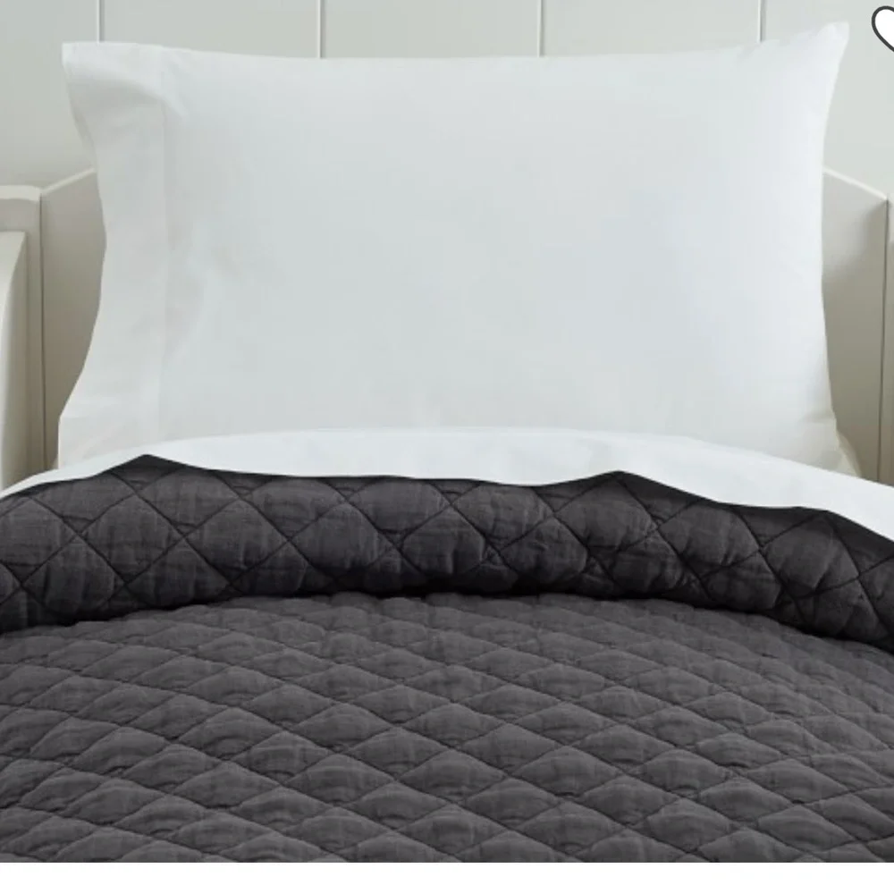 NWOT Pottery Barn Kids Belgian Linen Bedding | Navy